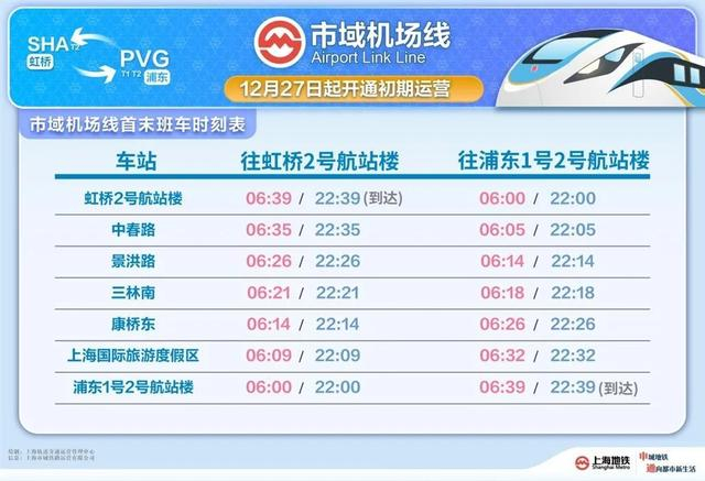 △市域机场线首末班车时刻表