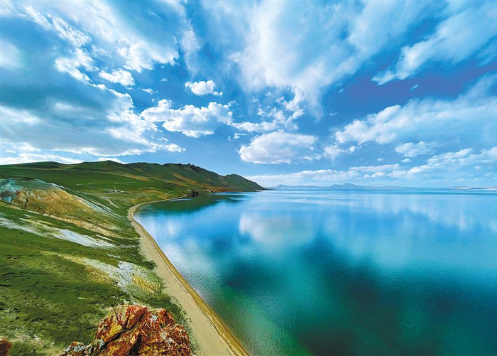 色林错。记者　次仁平措　摄