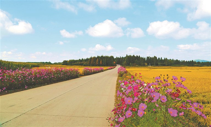 美丽平坦，一路风景。资料片