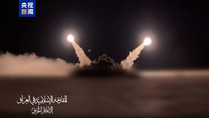 △伊拉克“伊斯兰抵抗运动”在宣传视频中展示其使用的导弹。