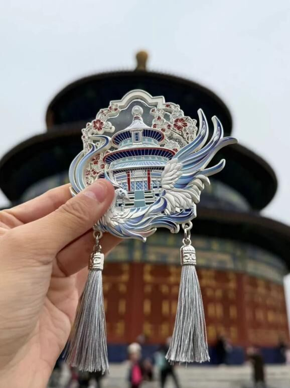 　　天坛“冬日回音”冰箱贴