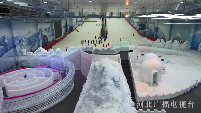 鲲乐湾冰雪世界，雪道头起是冰迷宫、冰城堡