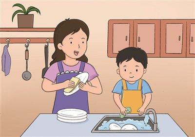 如何引导孩子 参与家庭劳动