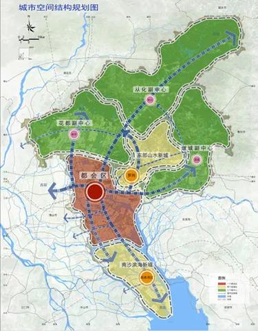 2012年版城市规划“1+2+3”空间结构示意图