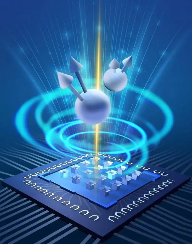 ▲“首次实现光子体系的分数量子反常霍尔态”成果示意图。