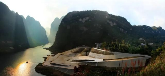 （开阳港码头的夕阳）