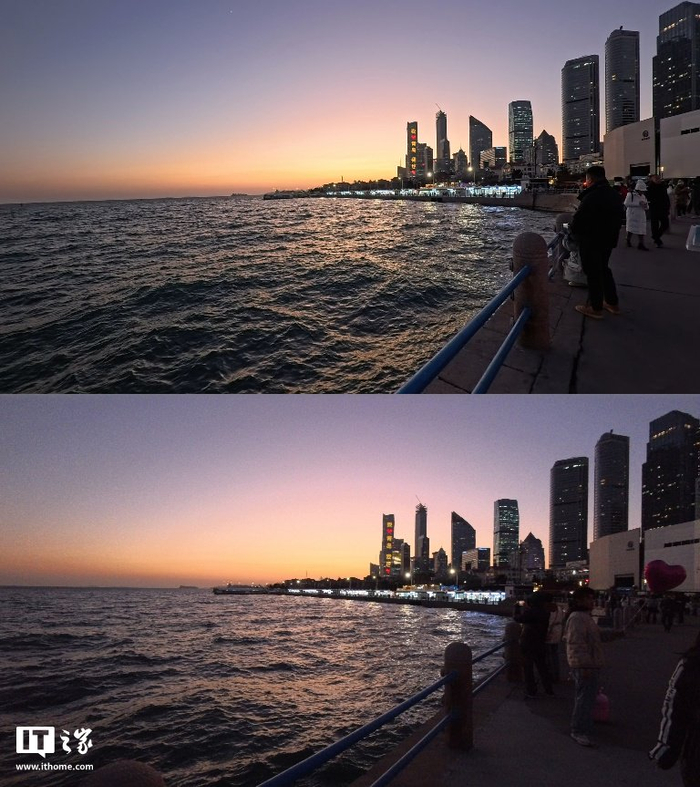 ▲ 上：4K 60fps 夜景模式，下：8K 30fps