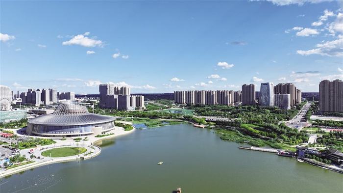 东湖公园航拍图。