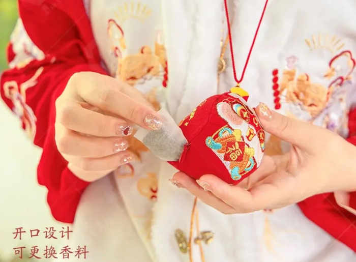 ▲ 所有香包都是人工填充，可替换