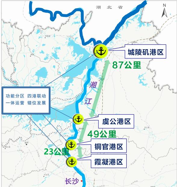 虞公港区区位图。图/湖南省人民政府网微信公众号