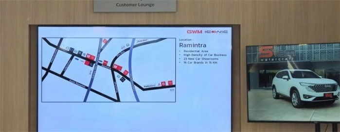 曼谷4S店布局来源：受访者供图