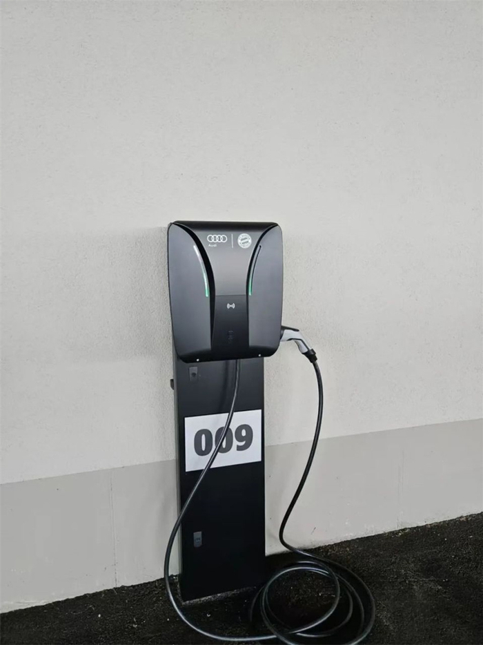 德国的奥迪 充电桩 来源：受访者供图