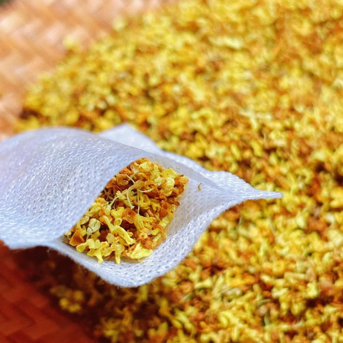 ▲桂花香包实拍图，每一包都是手工装填