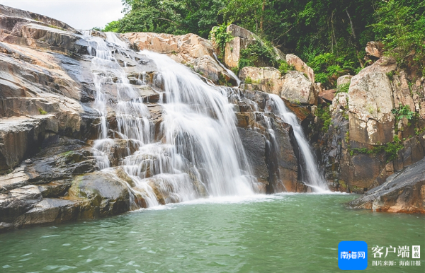 霸王岭片区的瀑布景观。海南日报全媒体记者 李天平 摄