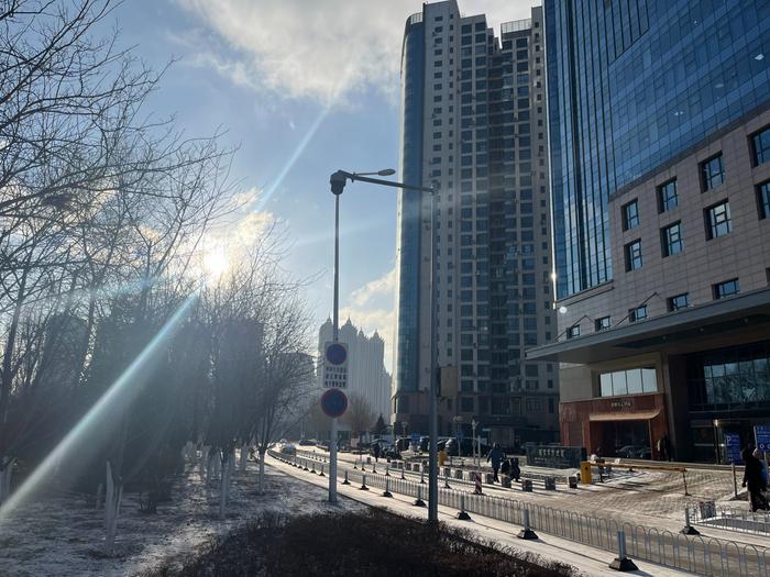 1月8日，沈阳迎来久违的雪花，但在辽宁省气象局统计数据里，平均降雪量还是“0.0”（央广网发 关舒柳 摄）