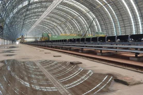 ▲ 1#全封闭原料场