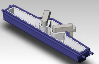▲ 160吨T型整体中间罐三维图