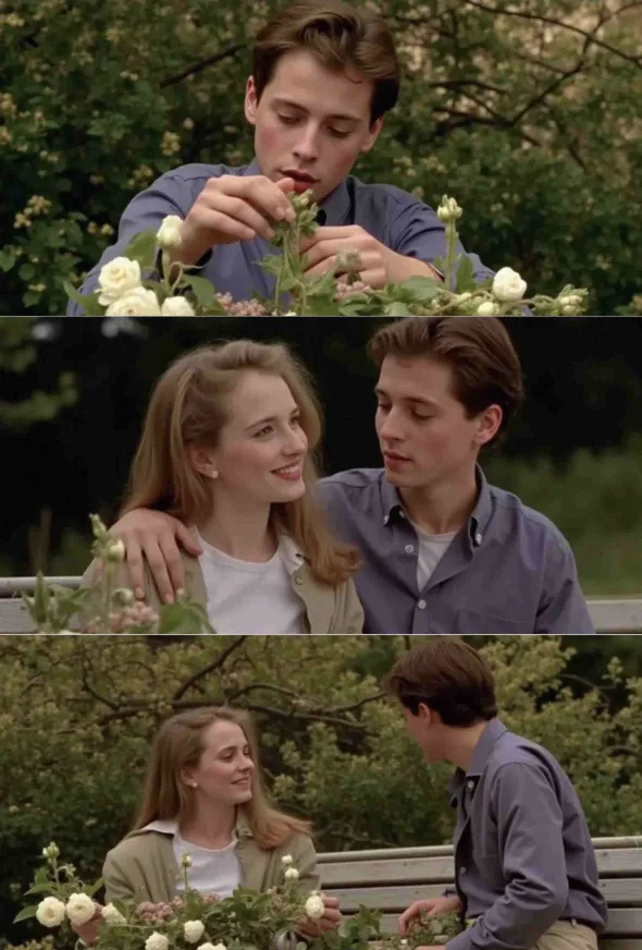 ▲ Prompt：浪漫的公园里，一对青年男女在温馨的拥抱交谈