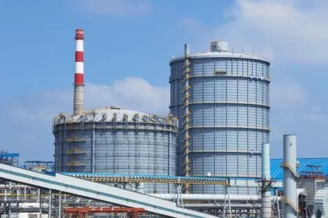 ▲ 高炉、转炉煤气柜