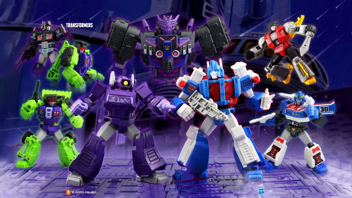 布鲁可 变形金刚积木人