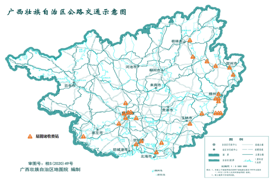 图一 易拥堵缓行收费站图