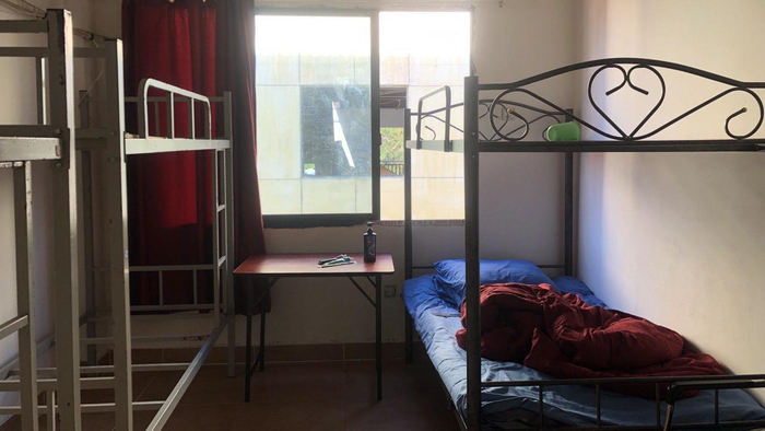 妙瓦底东美电诈园区宿舍。受访者供图