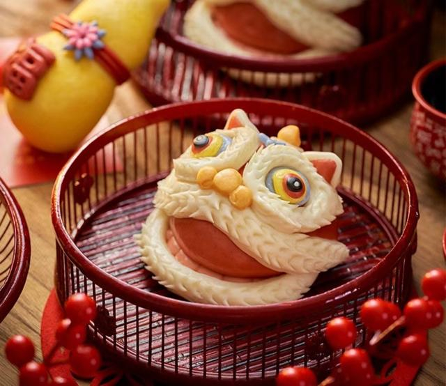 图说：醒狮花馍 来源/采访对象提供