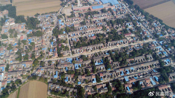 ​俯瞰温县招贤乡安乐寨村