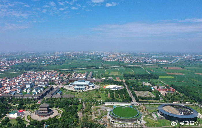 俯瞰温县赵堡镇陈家沟