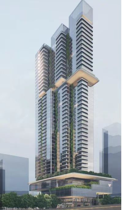 网传越秀广州大道中地块项目效果图