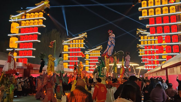 临泉国家级非遗展演肘阁抬阁。安徽文旅供图