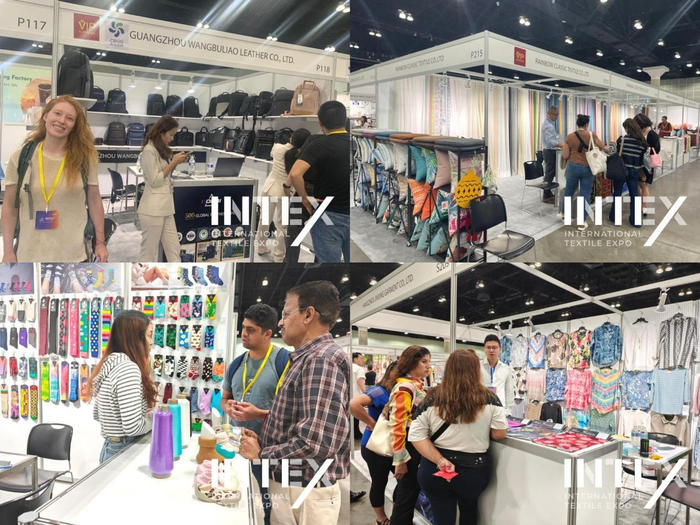 ▲ 往届INTEX美国纺织展现场