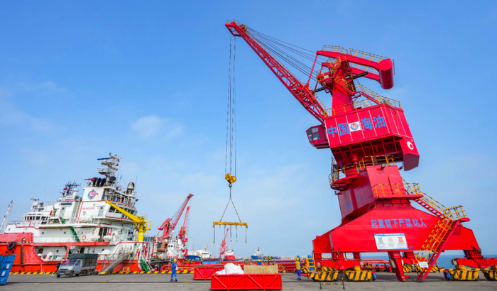 　　澄迈中海油马村码头。海南日报全媒体记者 陈元才 摄