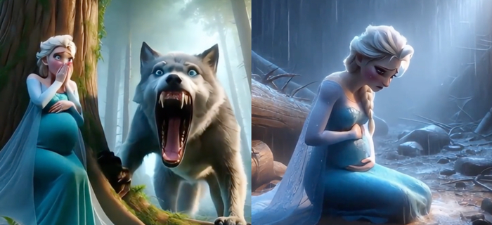 图片：平台已下架的违规动画内容示例 