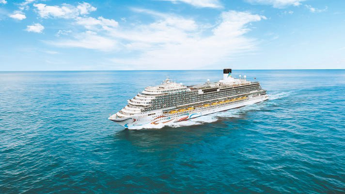 “爱达·魔都号”邮轮。图片来源/爱达邮轮