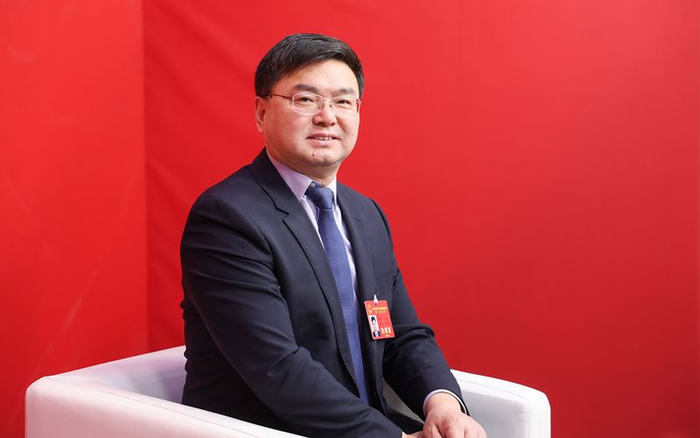 1月16日，北京会议中心，丰台区委副书记、区长初军威。新京报记者 陶冉 摄