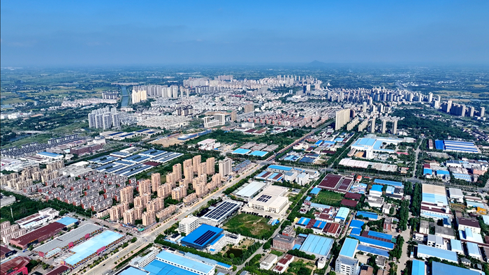 南陵县城区一角。（南陵县委宣传部供图）