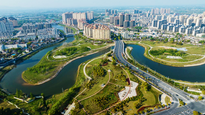   南陵县城区一角。（南陵县委宣传部供图）