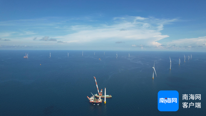 　大唐海南CZ3海上风电项目（摄于2024年12月）。受访者供图