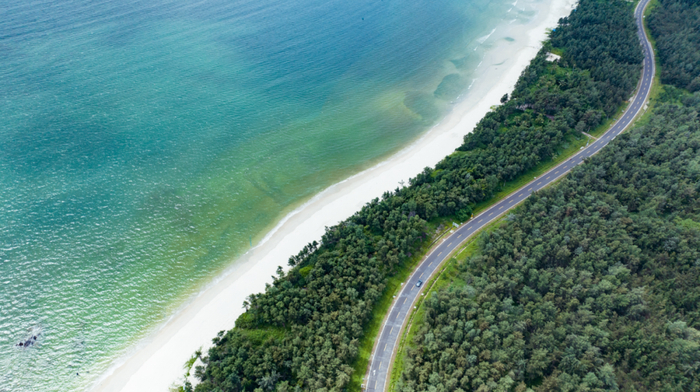 　　海南环岛旅游公路文昌段。海南日报全媒体记者 封烁 摄