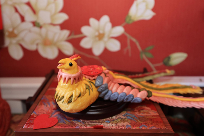 非遗花馍成品。冯铁飞/摄