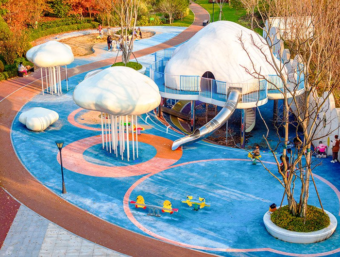 新建设的口袋公园云朵公园。鸠江区委宣传部供图