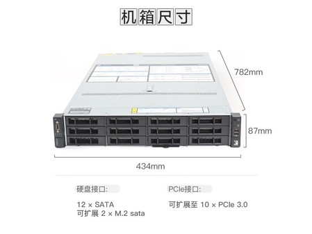 图为：联想ThinkServer SR658H V2服务器