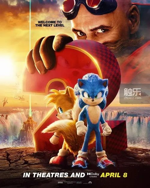 电影《刺猬索尼克 2》的海报向 MD 版《索尼克 2》封面致敬