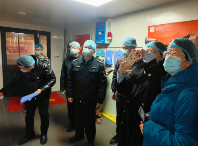 福州市马尾区市场监管局组织调研校园食品安全管理工作。马尾区市场监管局供图　