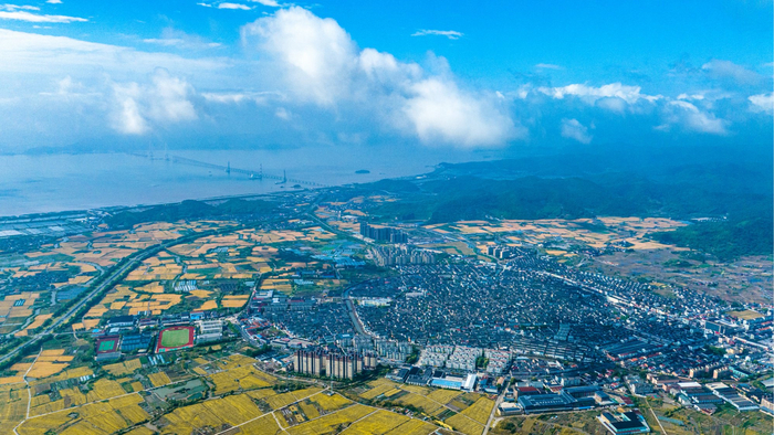 咸祥镇全景（央广网发  咸祥镇供图）