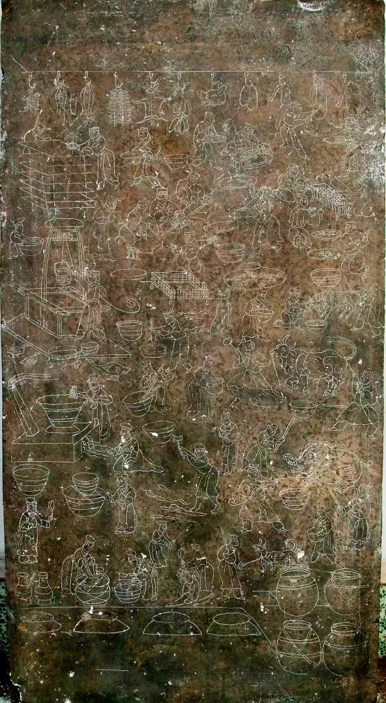 《庖厨图》石刻情景