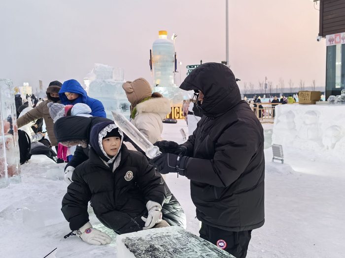 冰雕带来的快乐