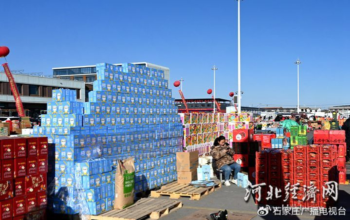市场内，各类年货供应充足。 河北经济日报实习生 刘翼飞 摄