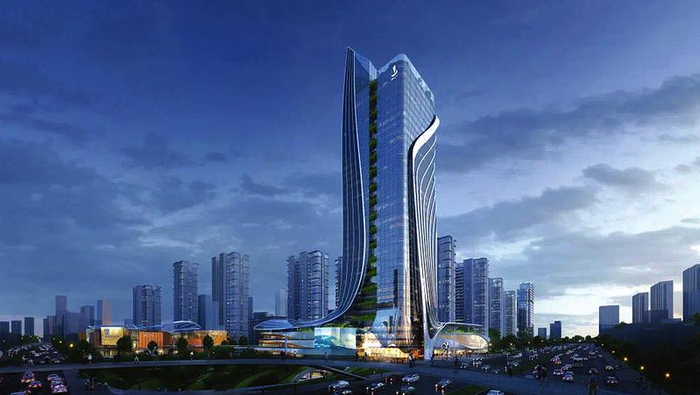 建成后的TOD项目效果图，最终以规划部门审批为准。